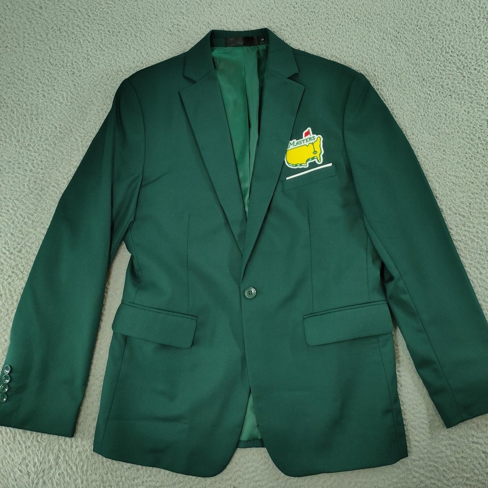 Masters Jacket Mens Small Green Golf Blazer Augusta National Patch Style